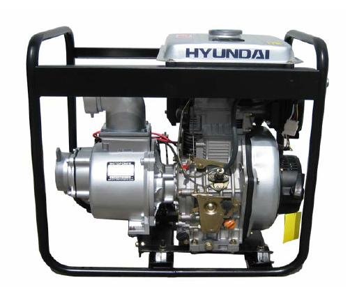 Hyundai DHY80L 296cc 3,000 RPM Diesel Engine Pump w/ 6HP Direct Injection, 3" Diameter