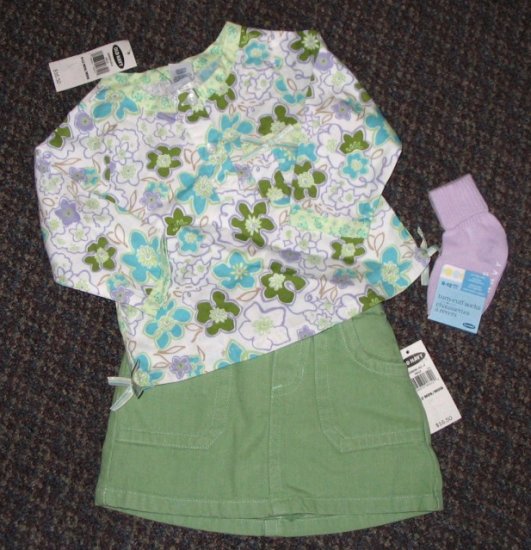 OLD NAVY 3 pieces MOD Skort SET - Size 6-12 months