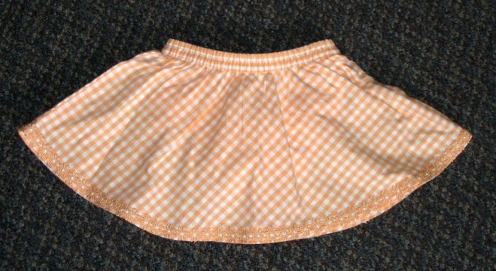 GYMBOREE Freshly Picked Orange Gingham SKORT - Size 12-18 months
