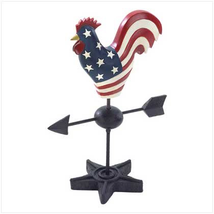 PATRIOTIC ROOSTER VANE