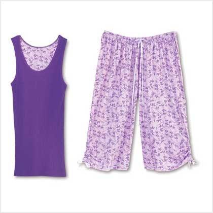 LAVENDER LEAVES PJ SET