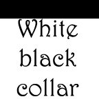 XL White w/black collar AF T-shirt