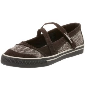 Skechers Kanz BROWN TWEED Mary Janes womens shoes SIZE 9