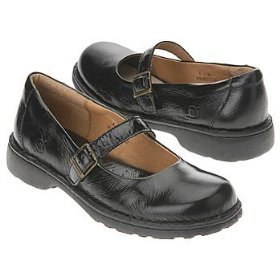 BORN DALEY Mary Janes GIRLS shoes BLACK PATENT 1.5 33