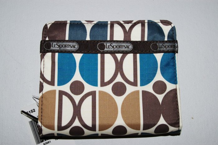 LeSPORTSAC Daisy FUSION 3804 circles clutch WALLET new