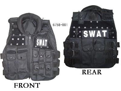 SWAT Modular black tactical vest