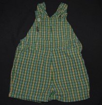 Old Navy Green, Yellow, and Blue short-alls! Cute! 12-18mo.