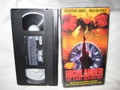 Highlander The Final Dimension VHS Tape Lambert Peebles
