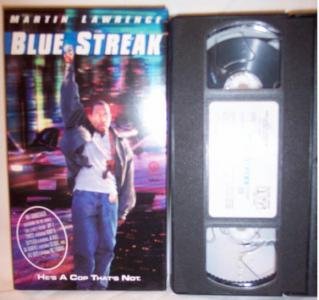 BLUE STREAK VHS Tape Martin Lawrence Action Comedy