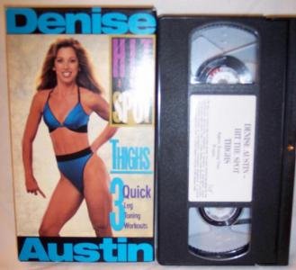 Denise Austin Hit The Spot Thighs VHS Tape