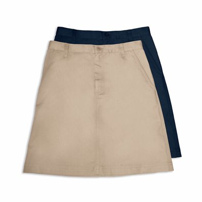 A Line Fly Front Skirt 3/4