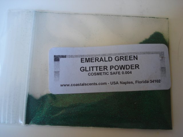 Coastal Scents Glitter Powder in Emerald Green
