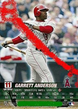 Garrett Anderson 2004 base set