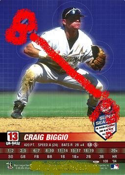 Craig Biggio Super season TD 2004.
