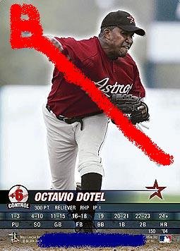 Octavio Dotel base set 2004.