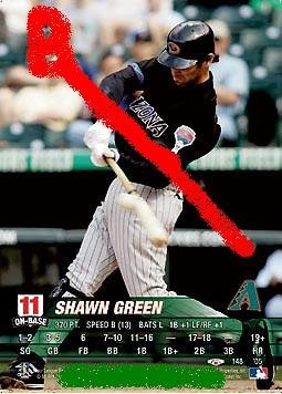 Shawn Green 2005 base set