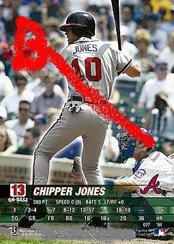 Chipper Jones base set 2004