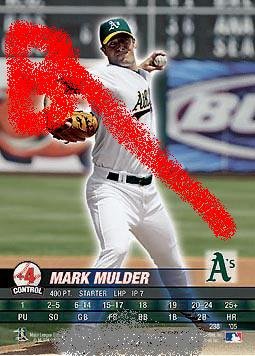 Mark Mulder 2005 base set