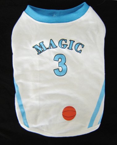 #3 Basketball Dog T-shirt Magic XSmall