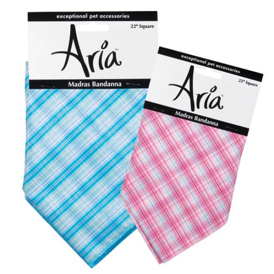 Aria Madras Dog Bandanas