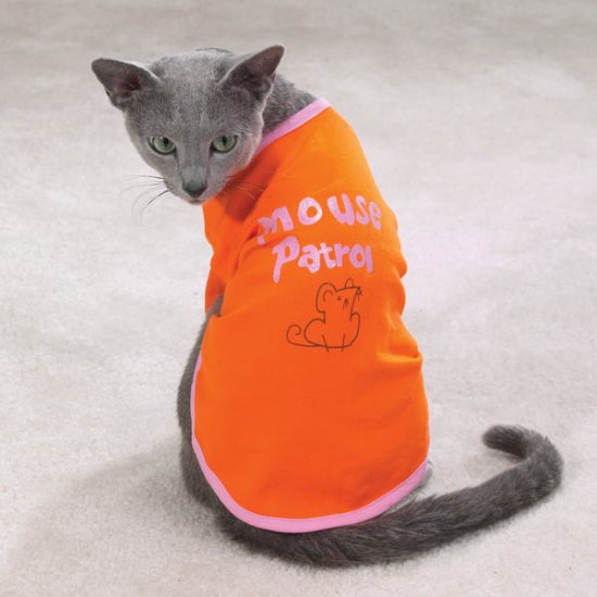 Sale Casual Kitty Mouse Patrol Cat Tee Cat Shirt Small