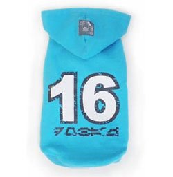 Hooded Sweatshirt-blue Blue Dog Shirt X Large