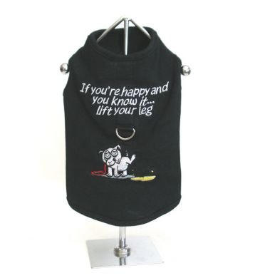 Sale If Your Happy and You Know It...Lift Your Leg Harness-T X Small Dog Shirt
