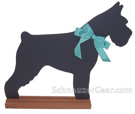 Cropped Miniature Schnauzer Chalkboard Wall Decor