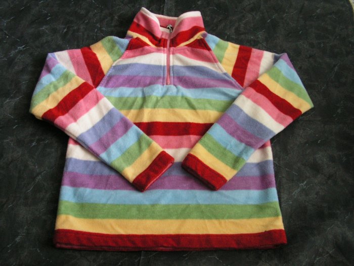 Gap Kids Fleece Striped Pullover sz 7-8