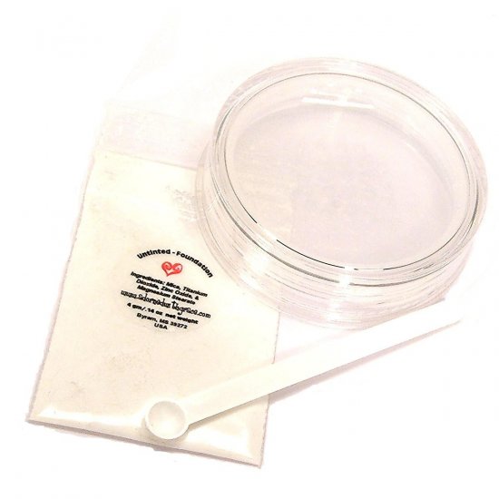 Foundation Mixing Set (Untinted Foundation, 25 gram jar, & scoop)