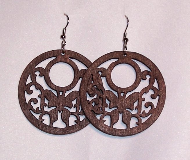 Wooden Wings Earrings