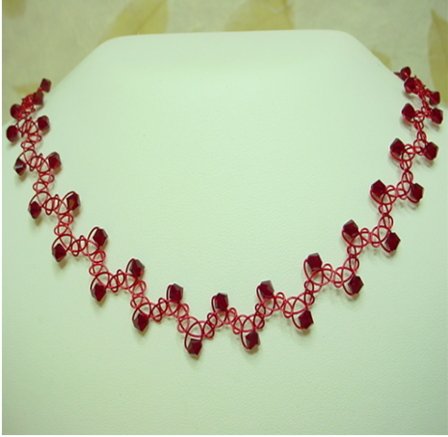 Red Swarovski Crystal Choker