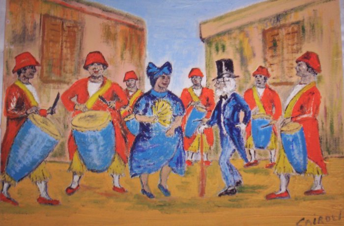 Milton Cairoli oil painting "Candombe"
