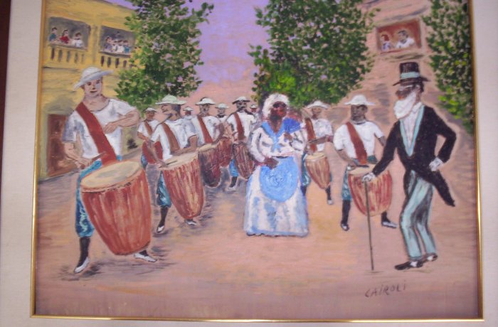 Milton Cairoli oil painting "Desfile de las llamadas"