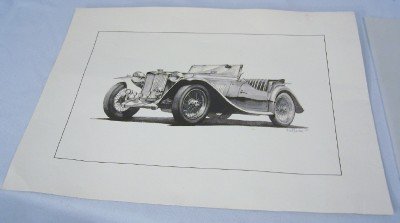 1948 MG-TC Collectors Series art-William Kuhlman