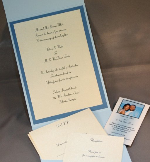 Pocket fold invite