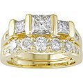 14K Yellow Gold 2 3/4ct. TDW Diamond Bridal Ring Set