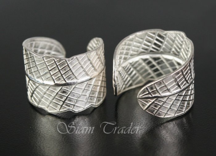 Sterling Silver Leaf Ear Cuffs CSS91