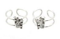 Sterling Silver Elephant Ear Cuffs CSS310