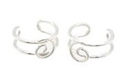 Sterling Silver Curly Ear Cuffs CSS318