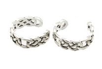 Sterling Silver Chain Braid Ear Cuffs CSS342
