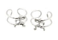 Sterling Silver Dancing Man Ear Cuffs CSS343