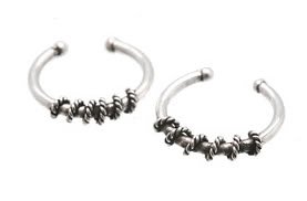 Sterling Silver Cork Screw Ear Cuffs CSS355