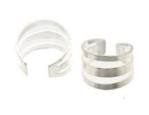 Sterling Silver Tri Ring Ear Cuffs CSS85