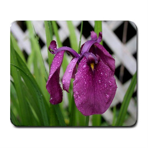 Mousepad purple Iris flower FREE SHIPPING