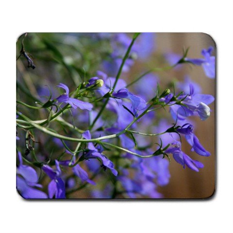 Mousepad FREE SHIPPING little blue flowers