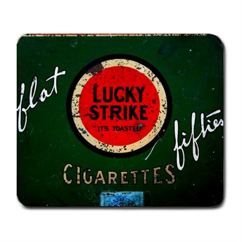 Mousepad FREE SHIPPING Vintage Cigarette Tin Lucky Strike Flat Fifties