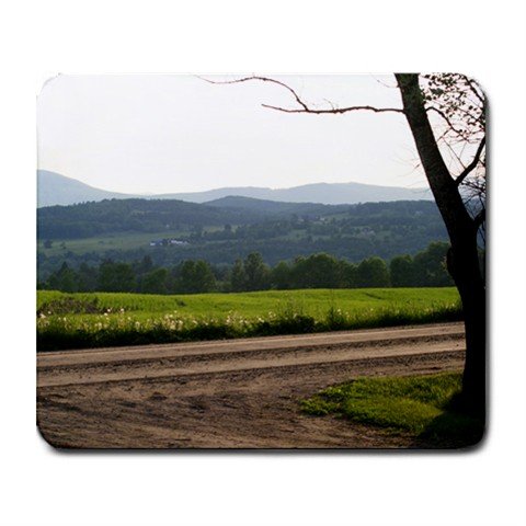 Mousepad FREE SHIPPING dirt road mountains and tree