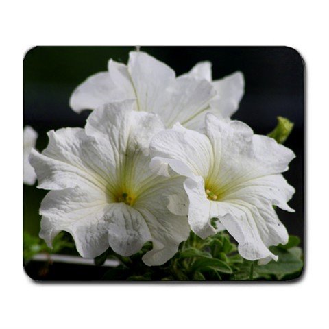Mousepad FREE SHIPPING white flowers