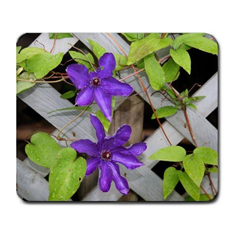 Mousepad FREE SHIPPING Purple Clematis